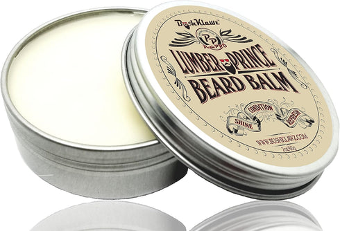 Lumber Prince Beard Balm Leave-in Conditioner, Premium Woodsy Musk Scent, 2 oz, Best Gift for Fathers
