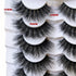 Pooplunch 7 Pairs Pack of Dramatic Volume 20MM Long Faux Mink False Eyelashes - 8D Thick Soft Strips