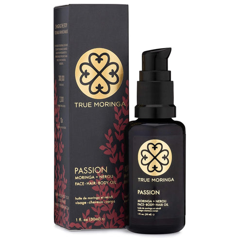 True Moringa Oil - 100% Pure Cold-Pressed Oil for Face, Body & Hair, Unrefined, 30 ml (Neroli)