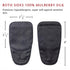 Large Silk Eye Patch for Adults Kids - Big Glasses to Cover Either Eye (Large, Black)