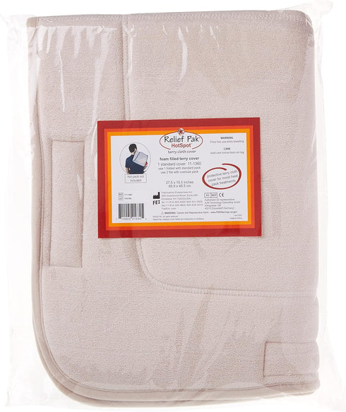 Relief Pak 11-1360 Standard Terry Cover Hot Pack, 27" x 19.5"