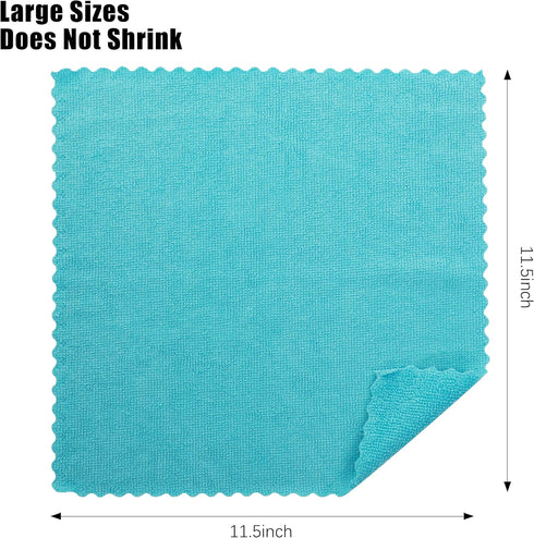 MOONQUEEN 12 Pack Microfiber Cleaning Cloth, Reusable Fast Drying Towels, 12"X12", Assorted Colors