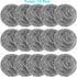 15 Pack Steel Wool Scrubber - Heavy Duty Stainless Steel Scrubbers for Cleaning Dishes, Pots, Pans, Bathroom, Oven