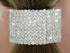 Rhinestone Ponytail Holder by Crystal Avenue, Silvertone with Sparkling Crystals