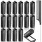 Syhood 18 Pcs Satin Rollers for Black Hair, Foam Sponge Curlers for Hairdressing Styling, 1.18 Inch