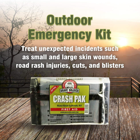 Cyclist First Aid Kit – Antiseptic Ointment, Bandages, Pain Relief for Cuts, Scrapes, Burns