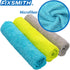 FIXSMITH Microfiber Cleaning Cloth - Pack of 8, 12 x 16 in, Lint-Free, Streak-Free, Highly Absorbent Cleaning Towels