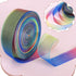 Shappy Rainbow Gift Ribbon, 1 Inch x 50 Yards for Gift Wrapping, Organza Shimmer Sheer Rainbow Colors