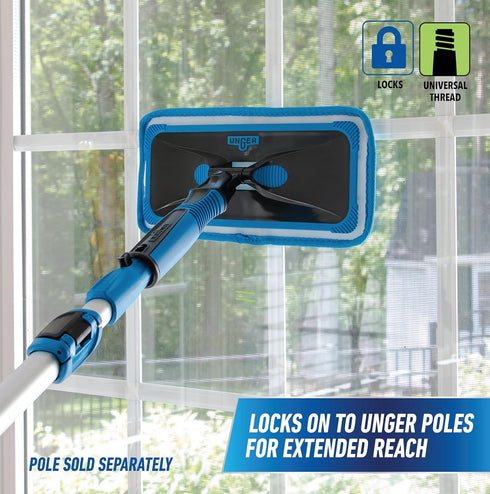 Unger ProClean Indoor Window Cleaner Tool for Window, Glass, and Mirror Cleaning, Streak-Free Results, Reusable