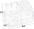 Masirs Clear Cosmetic Storage Organizer, Easily Sort Make-up, Jewelry & Hair Accessories, Looks Elegant on Your Vanity, Bathroom Counter or Dresser, Transparent Design for Easy Visibility by Masirs