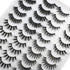 Lanflower 20 Pairs False Eyelashes, 4 Styles Fluffy Long Dramatic Lashes Pack, Wholesale Bulk Faux Mink Lashes