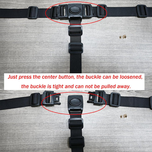 3 3 Point Stroller Chest Harness, Adjustable Baby Seat Harness Strap for High Chair and Pushchair, Universal Point