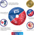 Pack Inflammation, 1 1 Neo G Hot and Cold Therapy Disc - Flexible Ice/Heat for Injuries, Muscle Joint Pain, Swelling