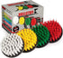Drill Brush Attachment Power Scrubber Brush Set - 4in 4 Piece Soft,