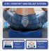 Wedge Pillow for Office Chair and Car Seat Cushion, Medium Firm Memory Foam Seat Pad for Tailbone and Hip Pain Relief