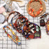 Syhood 9 Pcs African Headbands for Black Women, Boho Print Turban Twist Knot Elastic Hair Bands for Sports