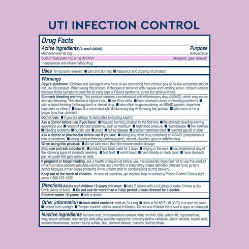Uqora Urinary Tract Infection Emergency Kit, UTI Pain Relief and Infection Control, UTI Test Strips