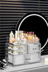 ZHIAI Stackable Storage Drawers, Acrylic Bathroom Counter Organizer, Clear Makeup Organizers for Vanity, Kitchen