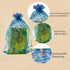 QIANHAILIZZ 100 Pack Colorful Tree Organza Jewelry Gift Pouch Candy Pouch Drawstring Wedding Favor Bags (turquoise,