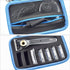PAIYULE Travel Case for Gillette Heated Razor, Starter Shave Kit Storage Holder, Blue