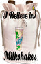 3dRose I Believe In Milkshakes Wine Bag