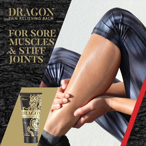 Xtra Strength Dragon Pain Relieving Lotion 3.4oz - Natural Ingredients for Muscle and Joint Discomfort Relief
