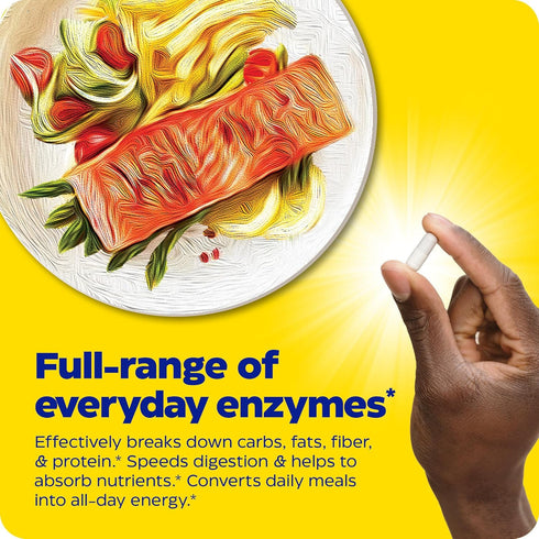 Enzymedica Digest, Everyday Digestive Enzymes, 90 Count, Fast-Acting Gas & Bloating Relief