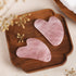 Natural Rose Quartz Gua Sha Facial Tools for Face Sculpting, Shaping, Reduce Puffiness, Massage Stone for Eyes and Body