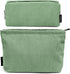 MAGEFY Makeup Bag, 2 PCS Corduroy Makeup Bag for Purse, Cute Travel Cosmetic Pouch for Women and Essentials