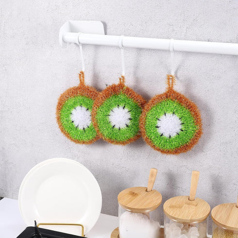 CALLARON 5Pcs Dishwashing Pad, Acrylic Dish Towel Scrubbing Dish Sponge, Heavy Duty