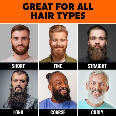 Tame The Wild Premium Beard Straightener - Ionic Anti-Scald Heated Brush with 3 Temp Settings