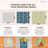 Reusable Beeswax Food Wraps 9-Pack, Organic Eco-Friendly Sustainable Plastic-Free for Sandwiches, Bread, Produce &
