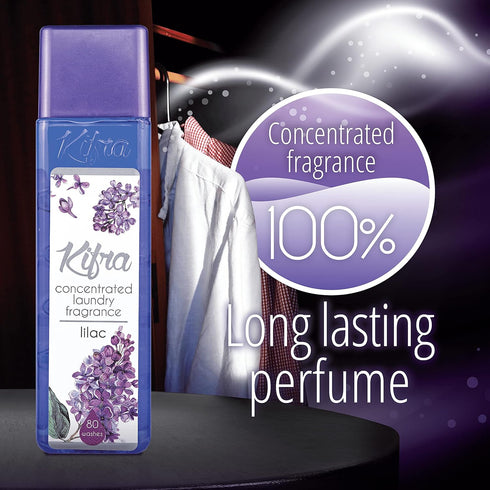 KIFRA Lilac Concentrated Laundry Fragrance 6.76 Fl Oz 200ml - 80 Washing Cycles.