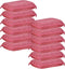 Miracle Microfiber Scrubbing Sponge, Red Extra Scrubbing Power, Super Absorbent Kitchen Sponge, 12-Pack by Superio
