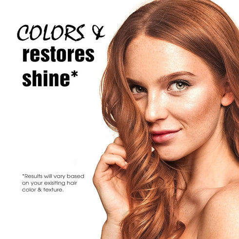 Light Mountain Henna Hair Color & Conditioner, Red Amber Spice Hair Dye, Organic, 4 Oz