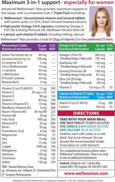 Wellwoman Pack 84 Max Capsules
