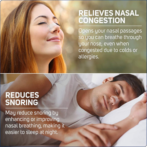 Extra Strength Nasal Strips, Clear, 26 ct | Instantly Improve Sleep, Reduce Snoring & Relieve Congestion