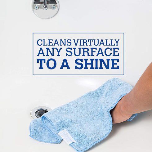 Revolutionary Eco Fiber Towel, 4 Pack, Blue, Replaces Paper Rolls for Everyday Use