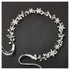 SWEETV Silver Flower Girl Headpiece - Crystal Floral Girls Headband for Wedding, Birthday Party, First Communion