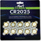 Mart Cobra CR 2025 Batteries with Solder Tabs, 10-pack for Gameboy Color Cartridge Replacement