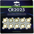 Mart Cobra CR 2025 Batteries with Solder Tabs, 10-pack for Gameboy Color Cartridge Replacement
