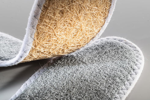 pedag Deo Fresh Natural Terry Cloth & Sisal Insoles, US W11 M8 / EU 41, Gray, 1 Pair, Handmade in Germany