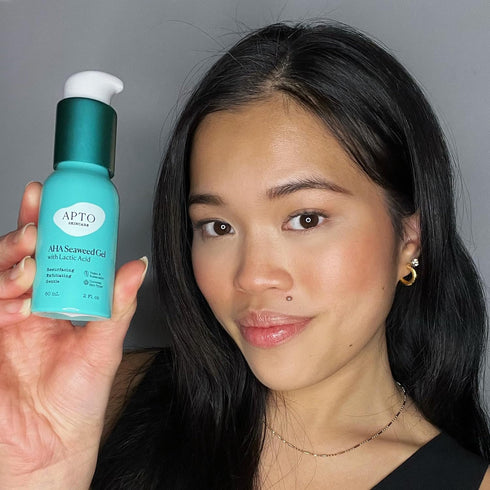 AHA Seaweed Gel Skincare with Lactic Acid, 2 fl. oz., Deeply Exfoliating & Resurfacing Formula
