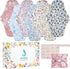 PHOGARY 7 Pcs Reusable Menstrual Pads, Reusable Sanitary Pads for Women, Washable Overnight