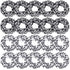 WILLBOND Soccer Hair Ties, 20 Pieces Satin Sport Scrunchies for Girls, Women, Player Team, Christmas (White, Black)