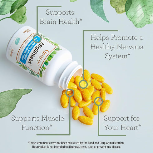 Quantum Health MigShield Magnesium Supplements - 60 Tablets with Riboflavin & CoQ10 for Effective Results