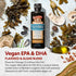 Barlean's Vegan Omega Liquid Flax and Algae Oil Supplement, Plant Based EPA DHA from Algal Oil and Organic Flaxseed, 16