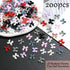 RODAKY 200PCS Bow Nail Charms, Colorful 3D Bowknot Charms for Nail Art Design, Resin Flatback Bow Nail Studs for