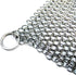 Cast Iron Cleaner 8"x6" Chainmail Scrubber, 316L Stainless Steel for Griddle, Skillet, Dutch Oven, Wok
