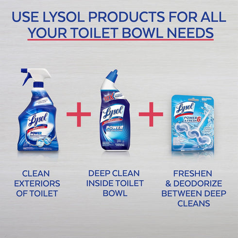 Lysol Lime & Rust Toilet Bowl Cleaner Gel, 24 Oz (Pack of 4), Destroys Stains from Hard Water